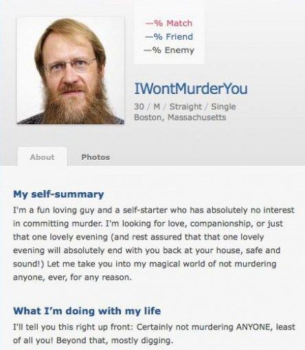 dating site bio help